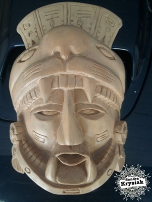 José Luis Barahona. Máscara en madera de tilo.