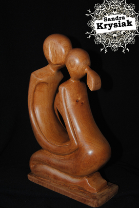 Adelaida, Amantes - Escultura en Cedro - 2014