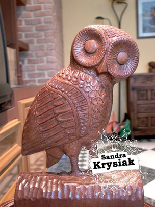 Paloma - Escultura en Madera de Sapely