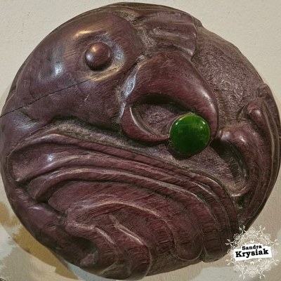 Odin. Relieve tallado en madera de nazareno. JAMS.