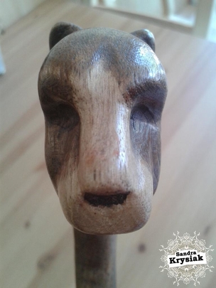 Miguel Jarque. Talla en madera de nogal. 2016