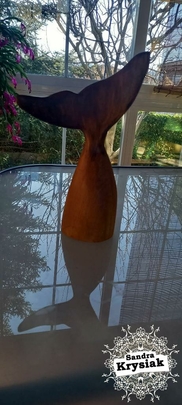 Cola de ballena tallada en tilo. Juan Carlos.
