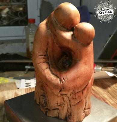 Jose Antonio. Escultura en cedro tropical. 2016