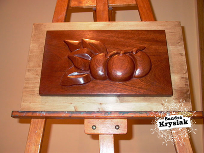 Maria Rosa - Relieve en Madera de Sapely