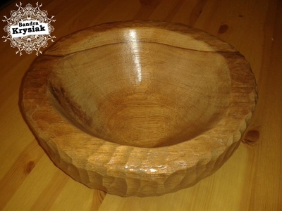 Paco. Cuenco tallado en cedro tropical. 2015