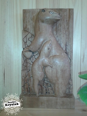 Angel. Relieve en madera de palisandro. 2016