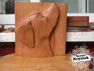 Luis - Altorrelieve en Madera de Cedro tropical