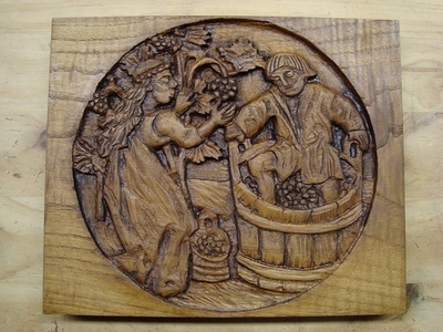 Rafael - Relieve - en Madera de Castaño