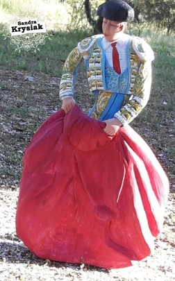 Adelaida. Escultura de torero policromado 1. 2020