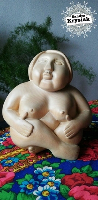 Ana Bes. Escultura en madera de tilo. 2020