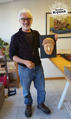 José María. Trabajo en madera de tilo, finalizado. 2020