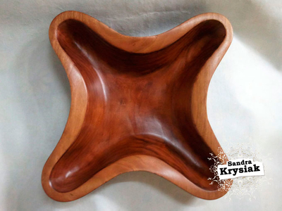 Rosa - Cuenco en Madera de Cerezo