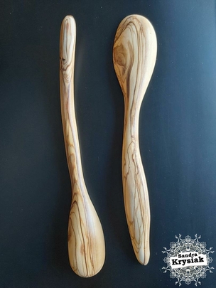 Cuchara tallada en madera de olivo. Rafael Orgaz.