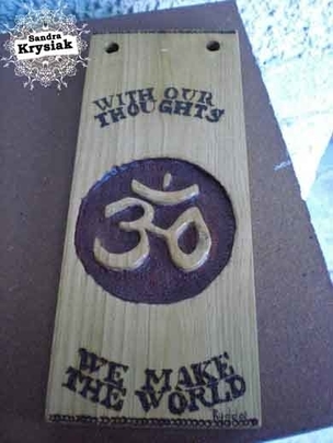 Jesus-Lanza - Relieve tallado y pirograbado