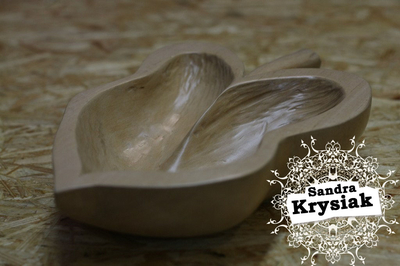 María, cuenco de hoja en madera de Tilo, 2012