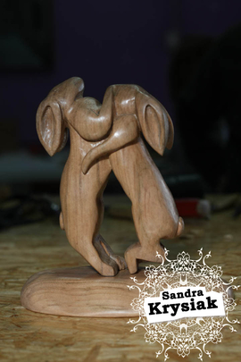 Carmen, conejos en Cerezo