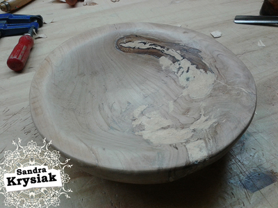 Jose, cuenco en aliso - restaurado - 2014