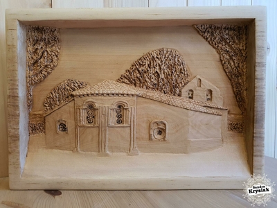 Raúl. Relieve en madera de tilo. 2021