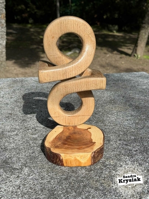 Abstracto en madera de roble. José Luis Estévez.