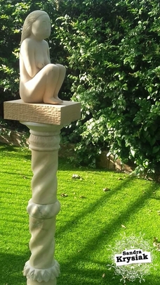 Francoise. Escultura en madera de tilo. 2020