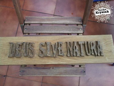 Raúl. Talla en madera de roble. 2015