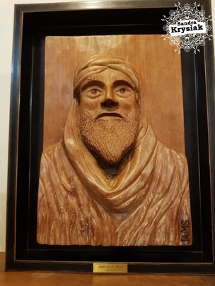 JAMS. Relieve de Jairan. Madera de cedro. 2019