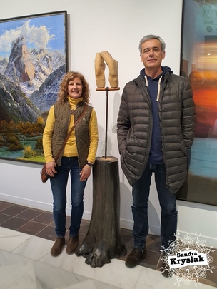 Exposición Casa de Vacas. 57º Premio Reina Sofía. Escultura La Danza (madera de tilo).